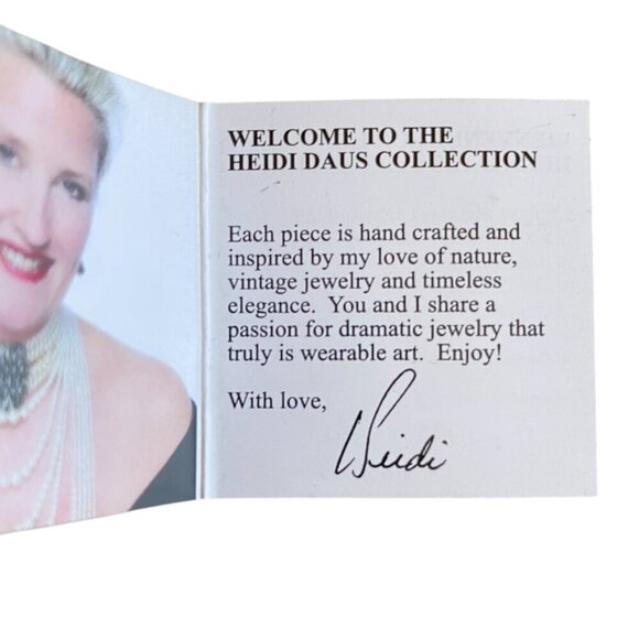 Heidi Daus On The Vine Crystal Grape Cluster Lariat Necklace NIB​​​ - Picture 6 of 9